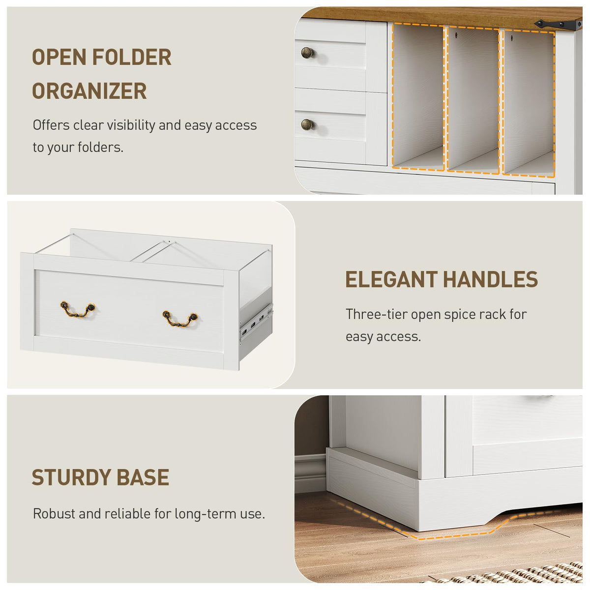 Farmhouse 3-Drawer File Cabinet
