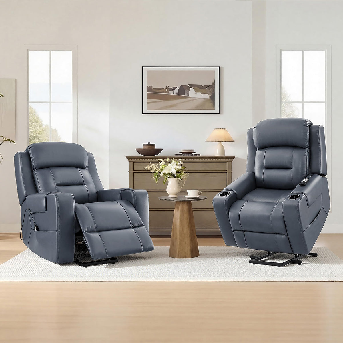 Leather Power Lift Recliner