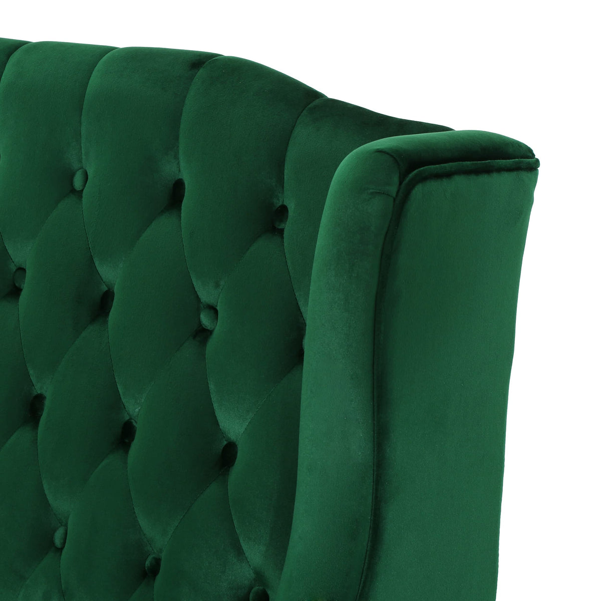 Emerald Velvet Tufted Loveseat