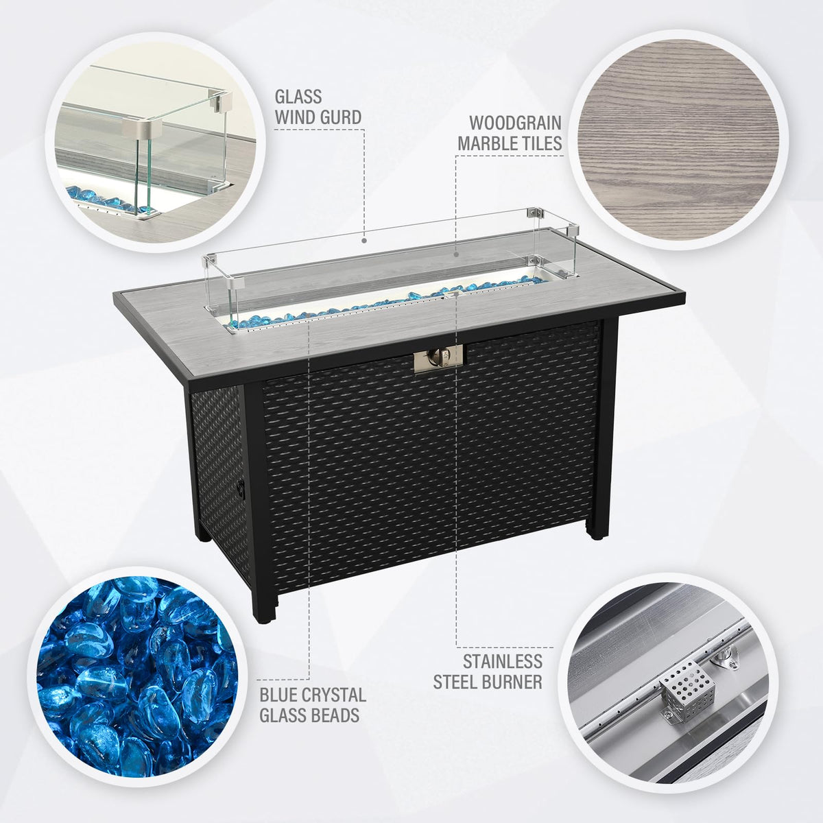 Propane Fire Pit Table