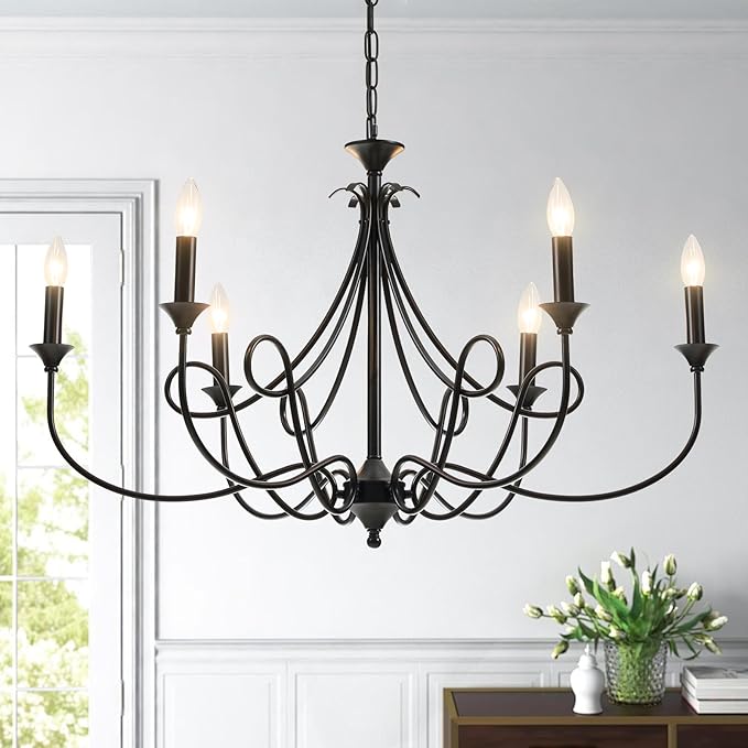 6-Light Candle Chandelier