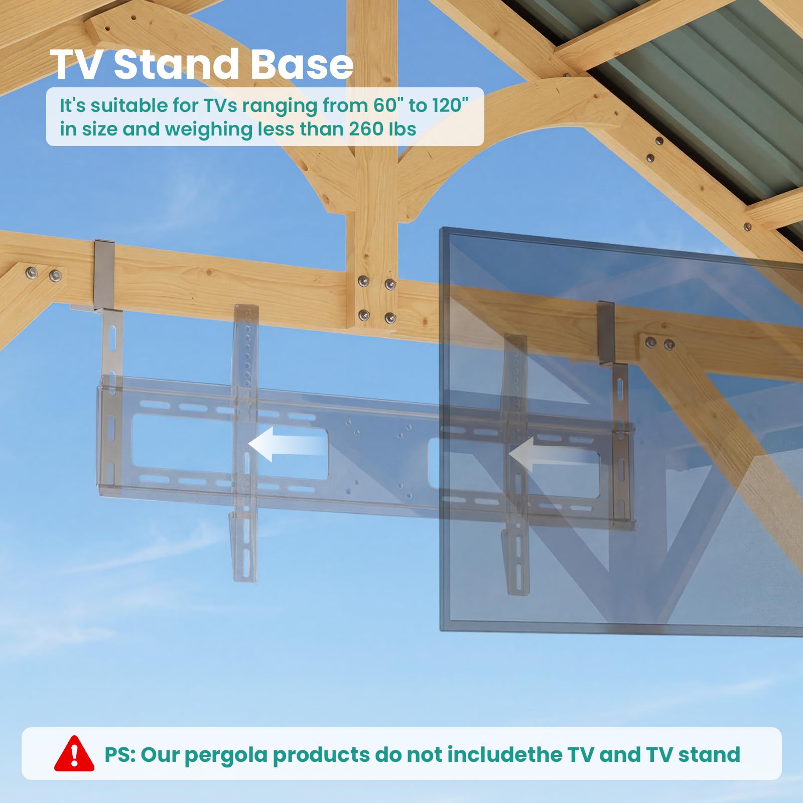 SUNBURY Shade Grill Gazebo, Outdoor Wood Bar Pavilion with Storage Shelves, Patio Bar Counter with Hardtop Galvanized Steel Roof, Backyard Entertaining Station for BBQ, Pool Party, Garden Deck