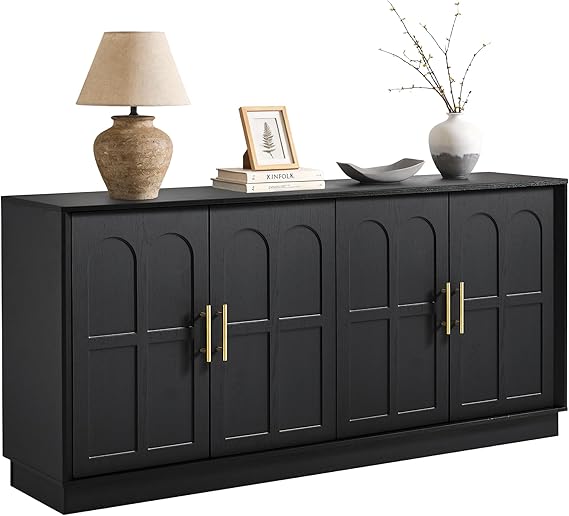 Sideboard Buffet Cabinet with Arched Doors