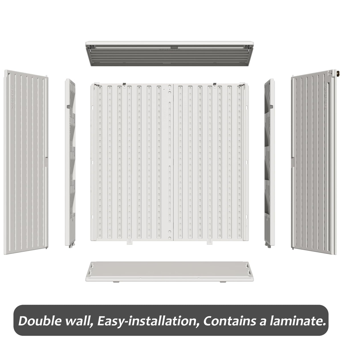 White Outdoor Storage Cabinet