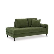 Olive Green Tufted Corner Chaise