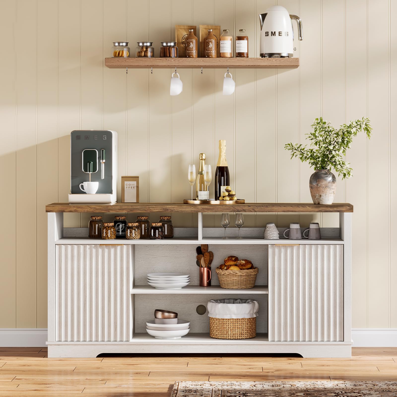 Farmhouse TV Stand for TVs Up to 65"