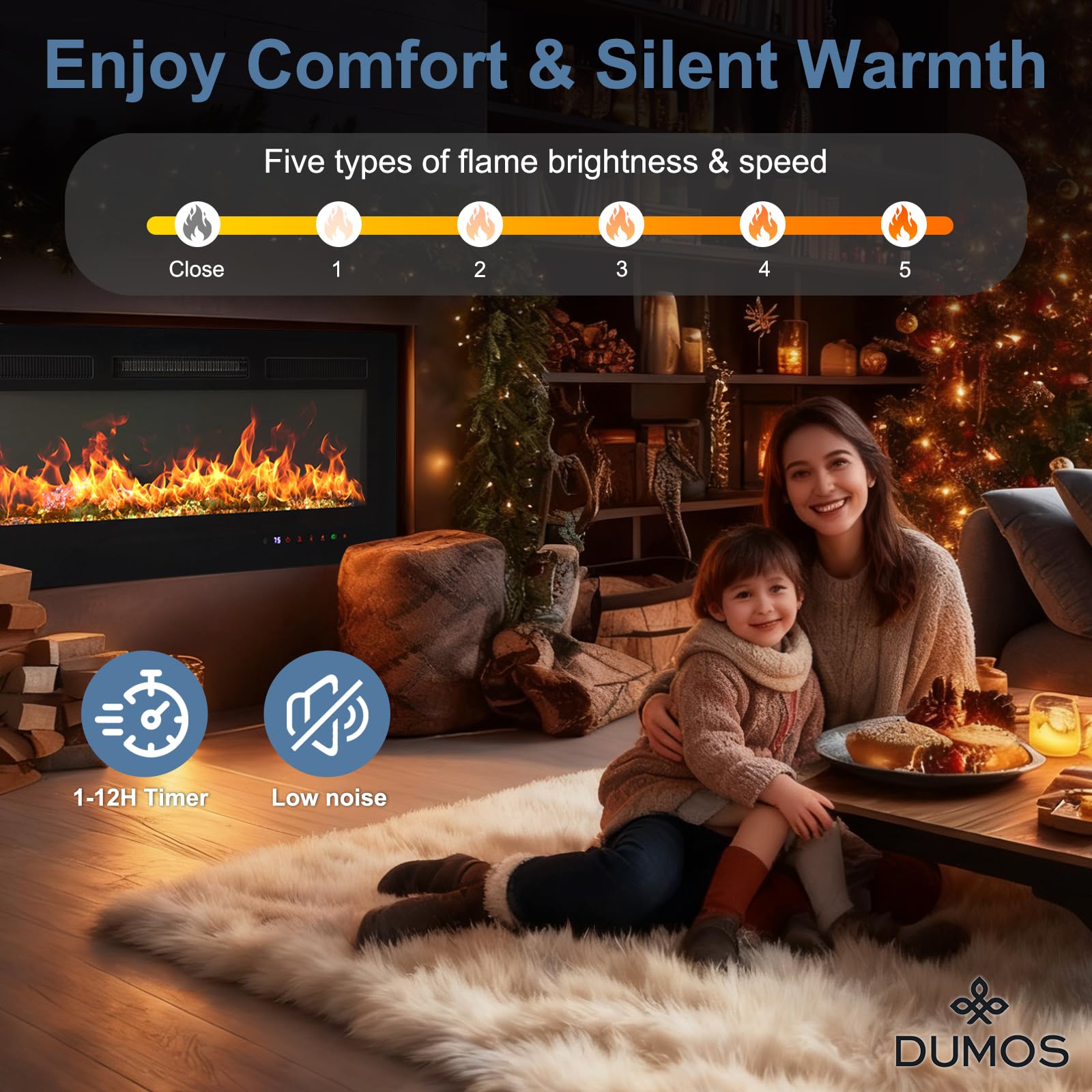 Electric Fireplace Heater – Wall Mounted, Recessed & Freestanding