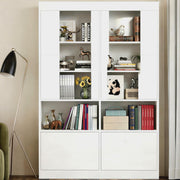 IRONCK Bookshelves and Bookcases with Doors, 71 Inch Tall Bookshelf with Storage, Book Shelf with 4 Cabinets, Display Shelves with Acrylic Doors for Living Room, Home Office