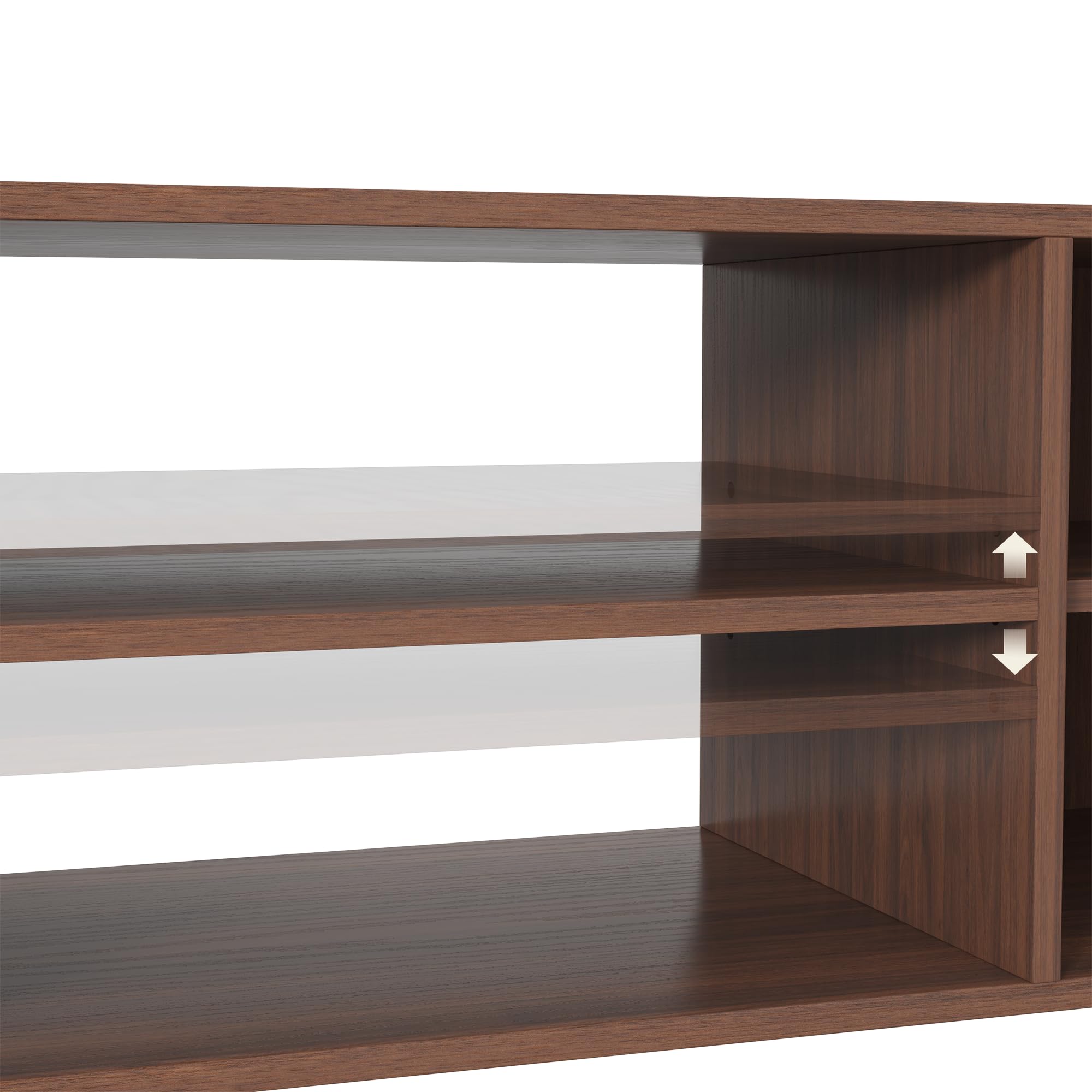 65" Fluted TV Stand with Storage Cabinet