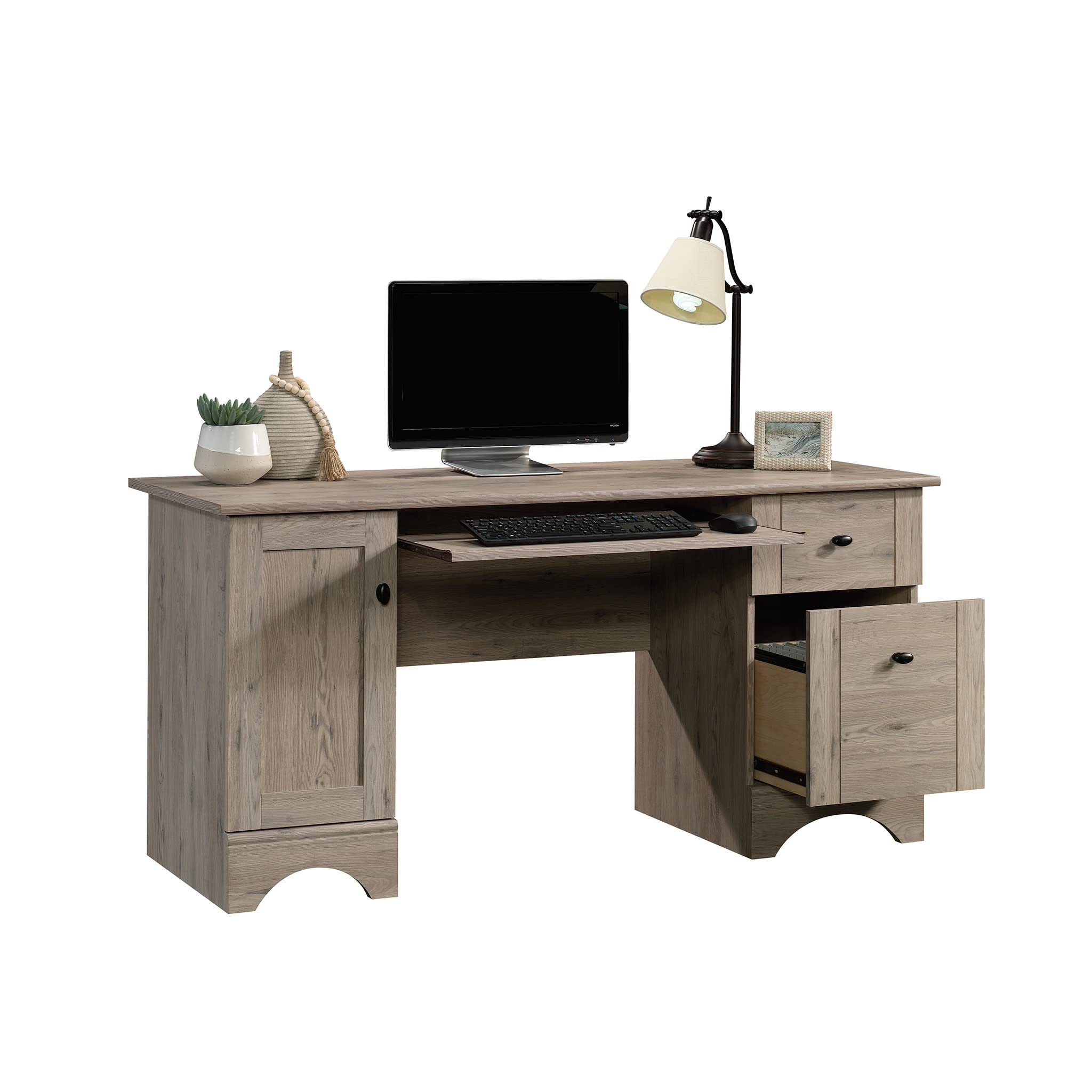 Sauder Miscellaneous Office Home Office Desk, Laurel Oak Finish