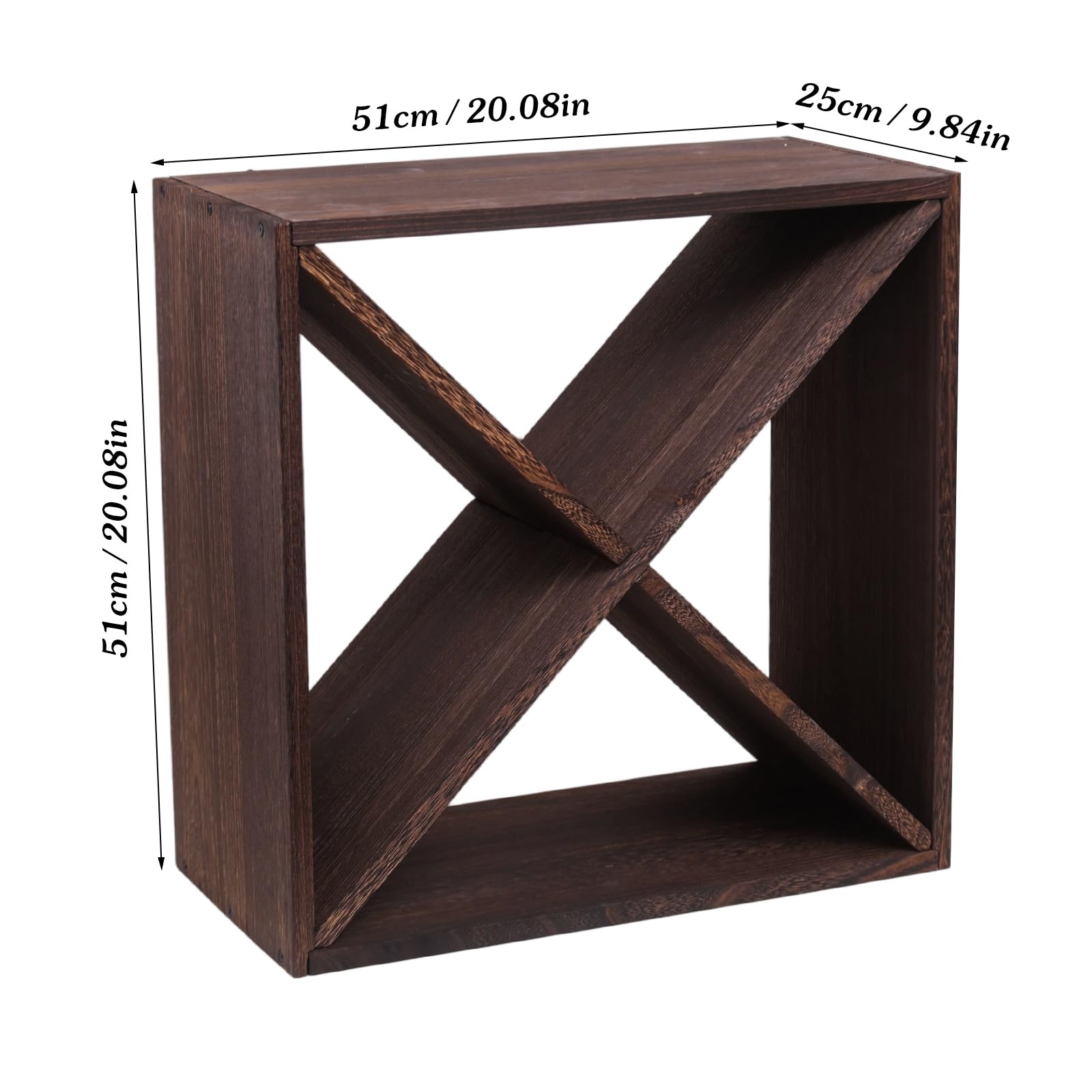 fcxagy Wine Rack Countertop Wine Storage Wine Rack freestanding Floor 24 Bottle Wine Holder，for Home Kitchen countertops (24 Bottles)