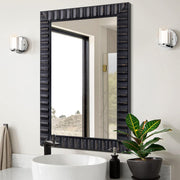 Black Wood Framed Wall Mirror