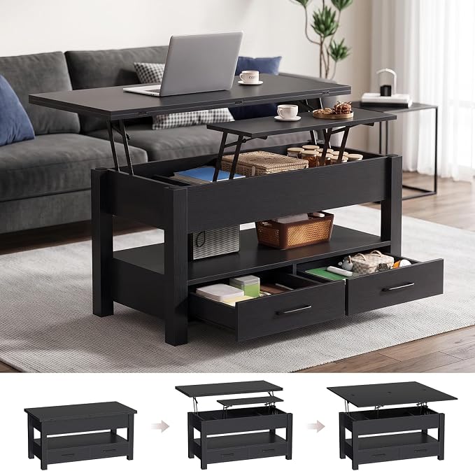 Convertible Lift-Top Coffee Table