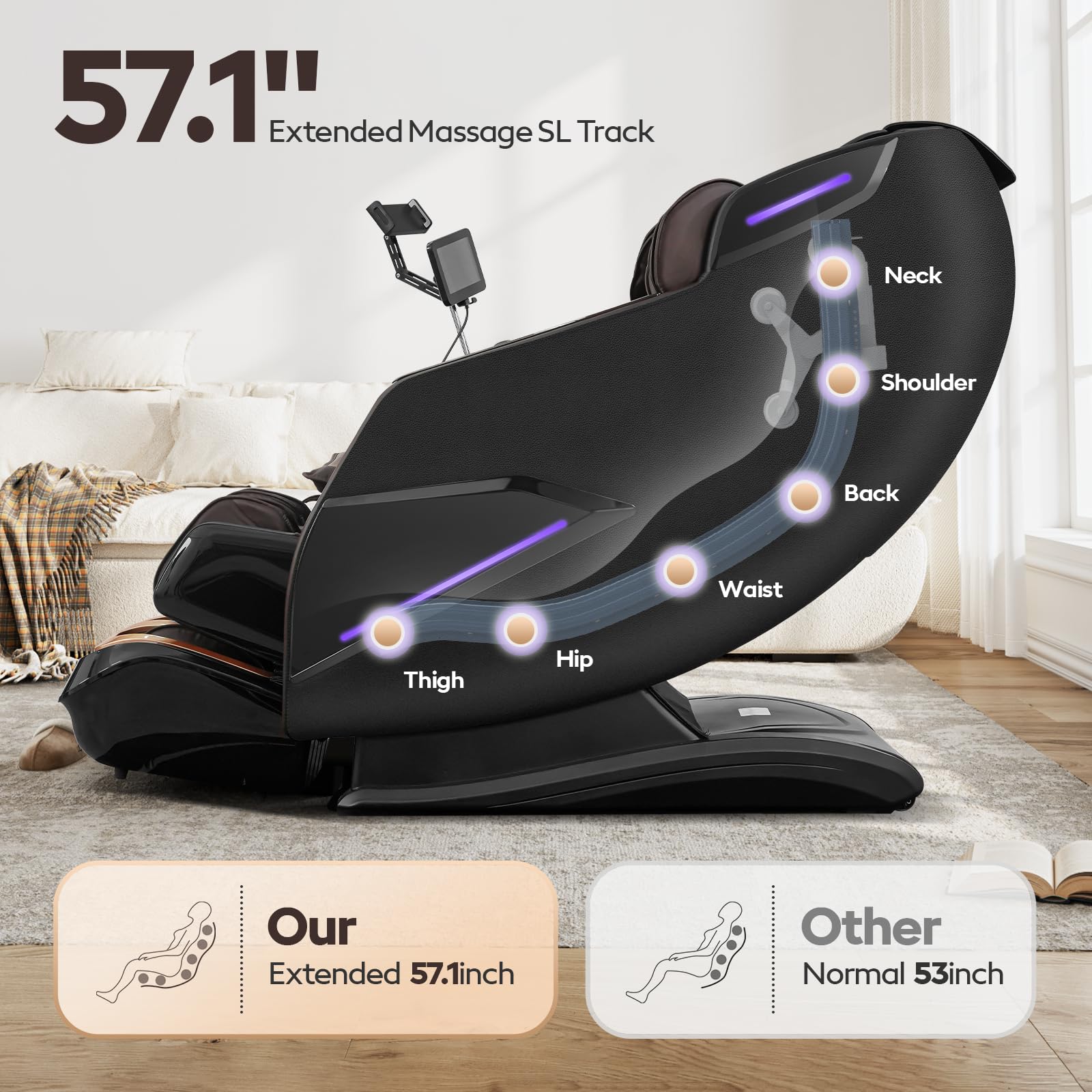 4D Zero Gravity SL-Track Massage Chair