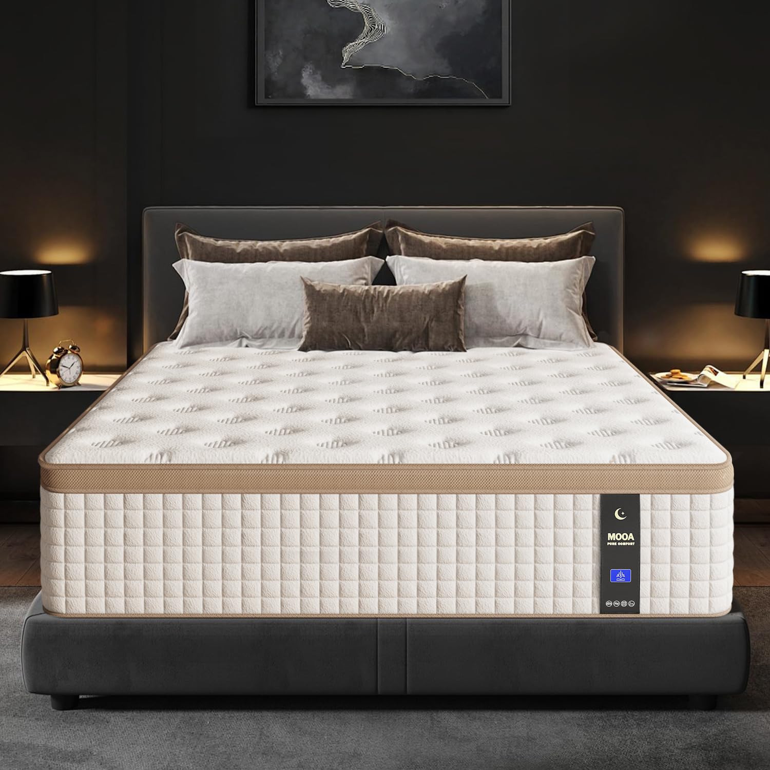 12-Inch Hybrid Queen Mattress – Cooling Gel Memory Foam & Pocket Springs