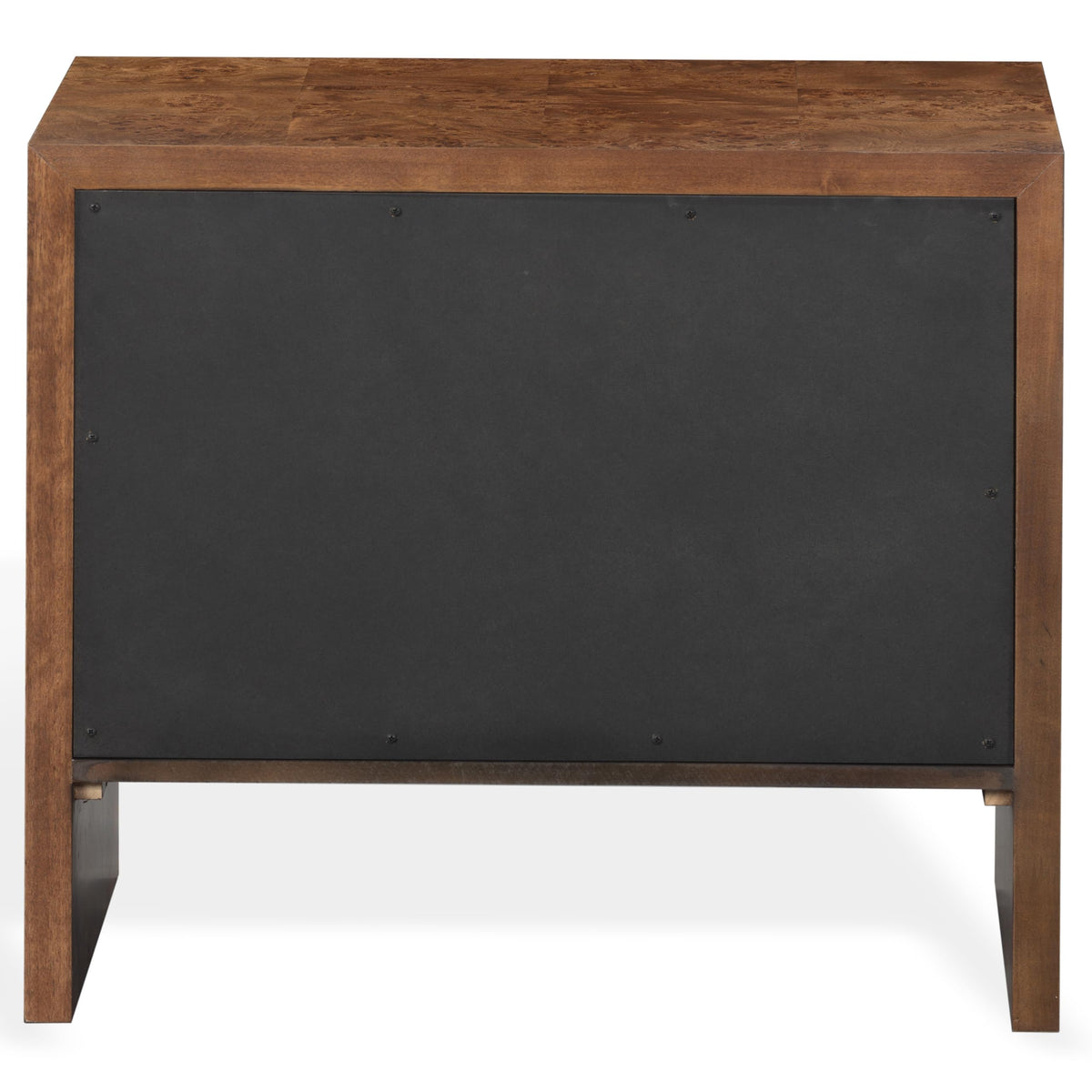 SAFAVIEH Couture - Francene Nightstand - Walnut Burl Poplar Veneer with 2 Drawers - Fully Assembled for Bedroom & Guest Room, 30" W x 17" D x 26.5" H (SFV2228A)