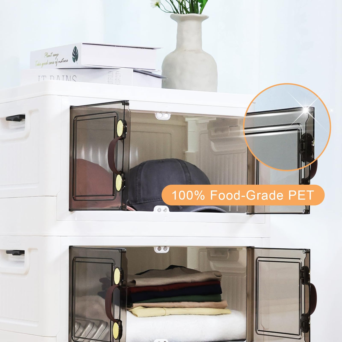 Stackable Folding Storage Cabinet
