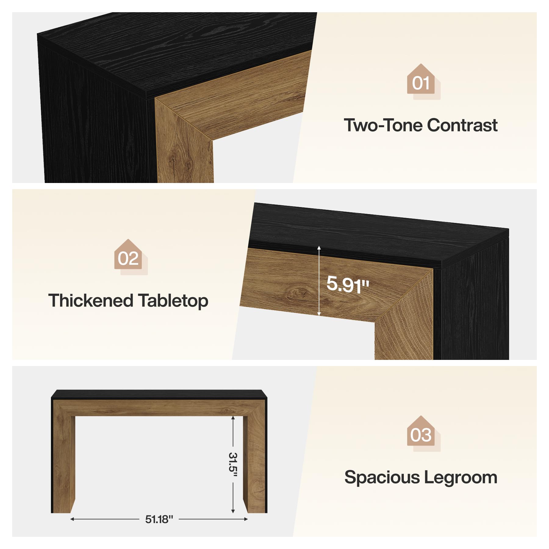63" Modern Bar Table