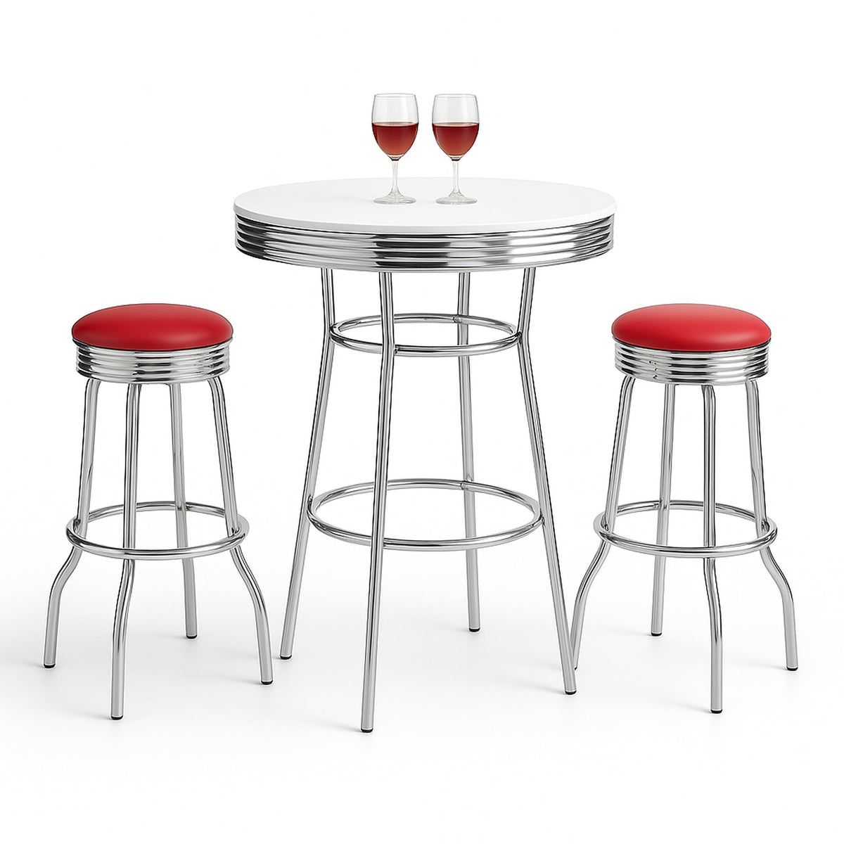 Retro 3-Piece Bar Table Set