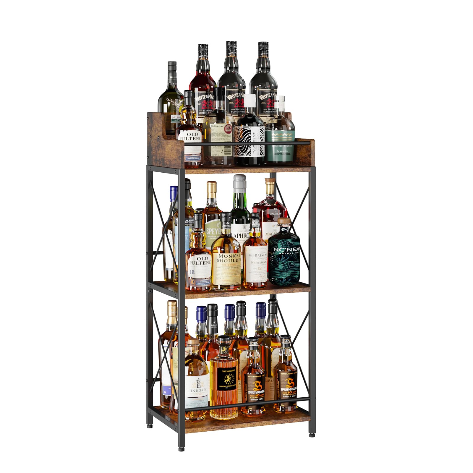 3-Tier Industrial Countertop Shelf