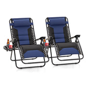 Zero Gravity Chair Set of 2 – Oversized Padded Recliner
