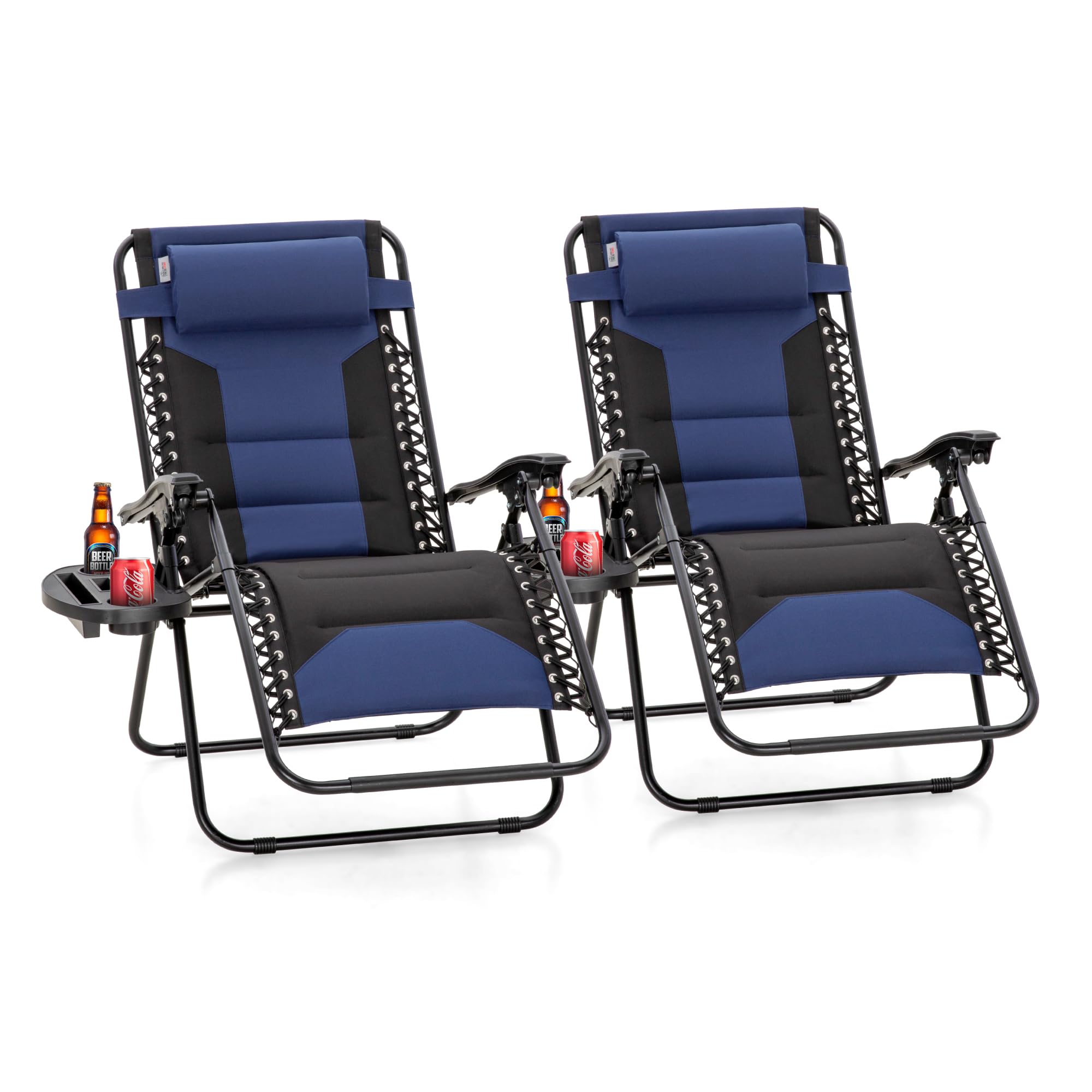 Zero Gravity Chair Set of 2 – Oversized Padded Recliner
