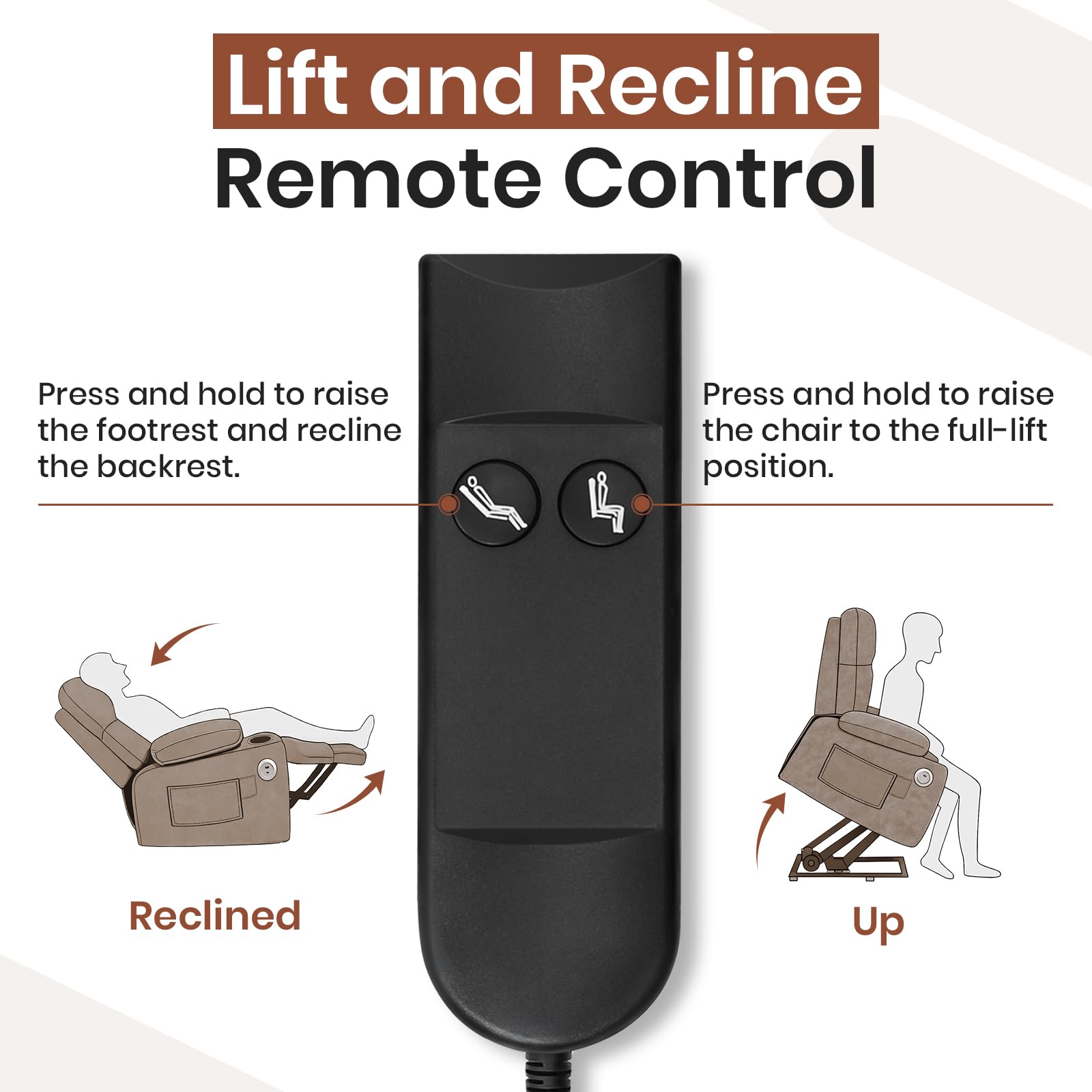 Power Recliner Chair with Wide Seat, USB & Type-C Charging, Dual Remotes