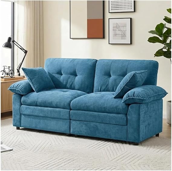 Chenille Deep Seat Loveseat