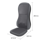 COMFIER Shiatsu Full Back Massager,Massage Chair Pad with Heat,2D/3D Massage Seat Cushion,Chair Massager with 10 Shiatsu Nodes, Rolling Kneading Chair Pads for Lower Back,Father Day Gifts