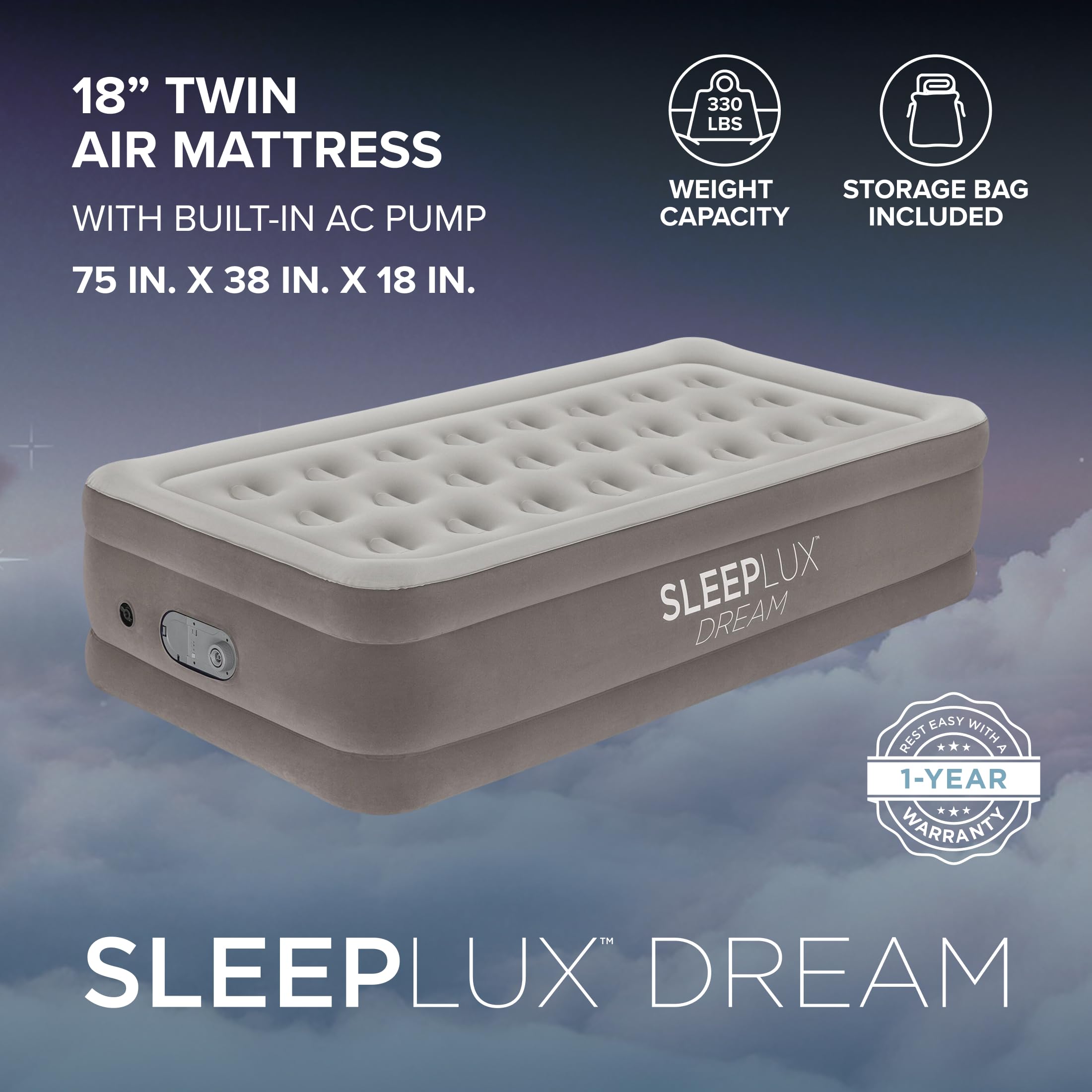 Luxury Air Mattress with Built-In Pump