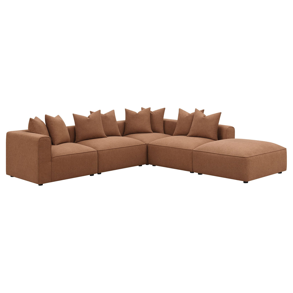 Coaster Jennifer 6-Piece Modular Sectional Sofa Terracotta 551591-SET