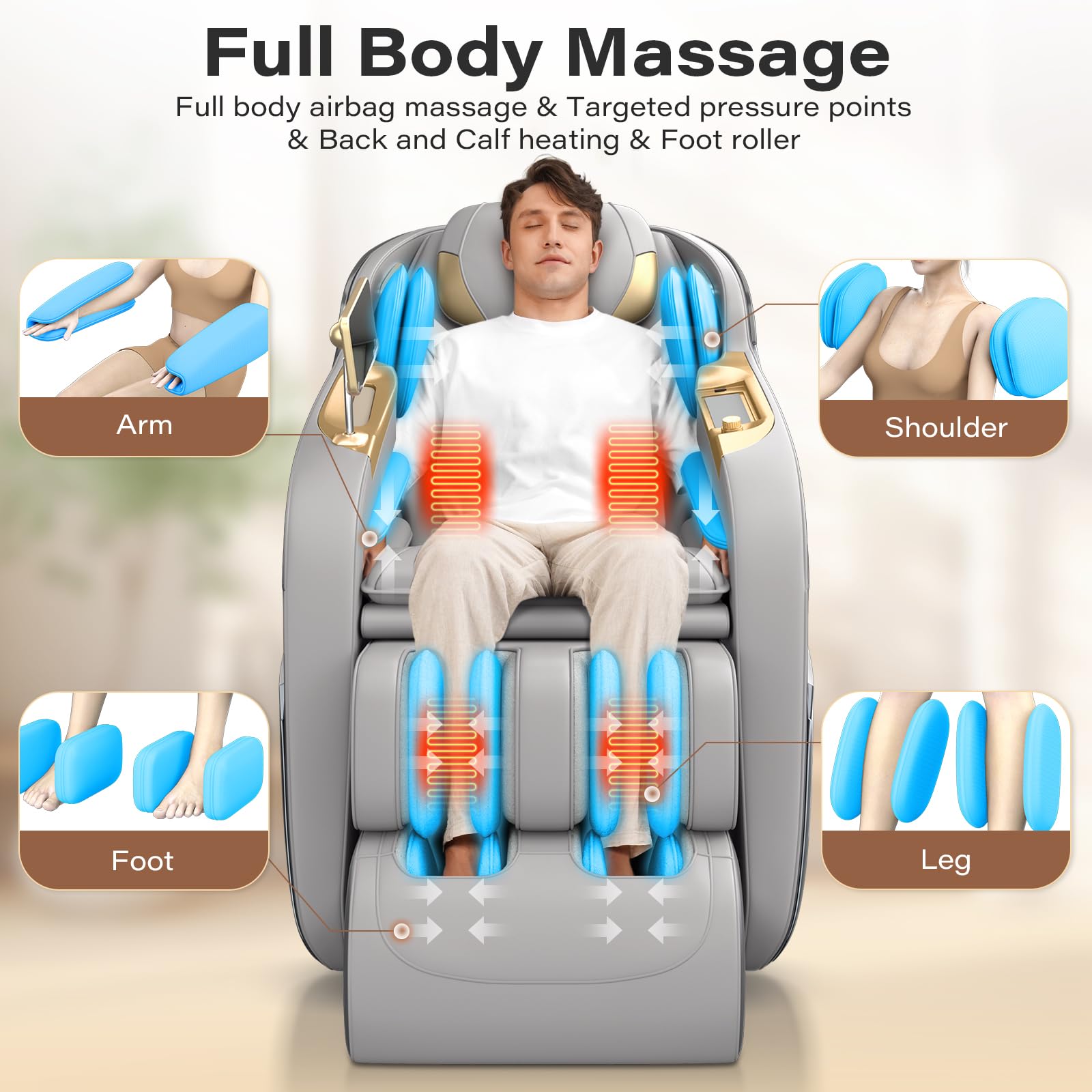 SL-Track Shiatsu Massage Chair