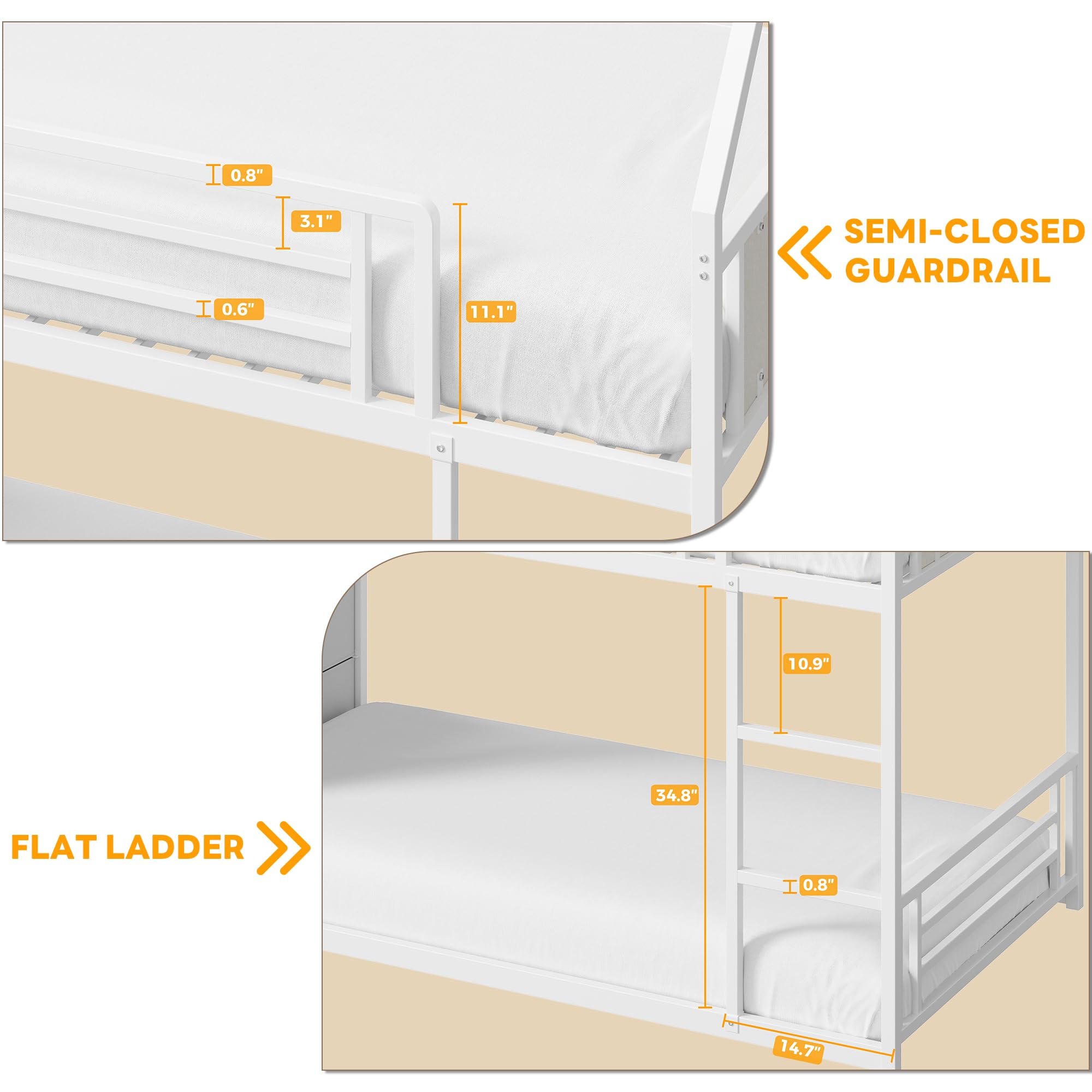 Twin Over Twin Bunk Bed with Hall Tree & Storage
