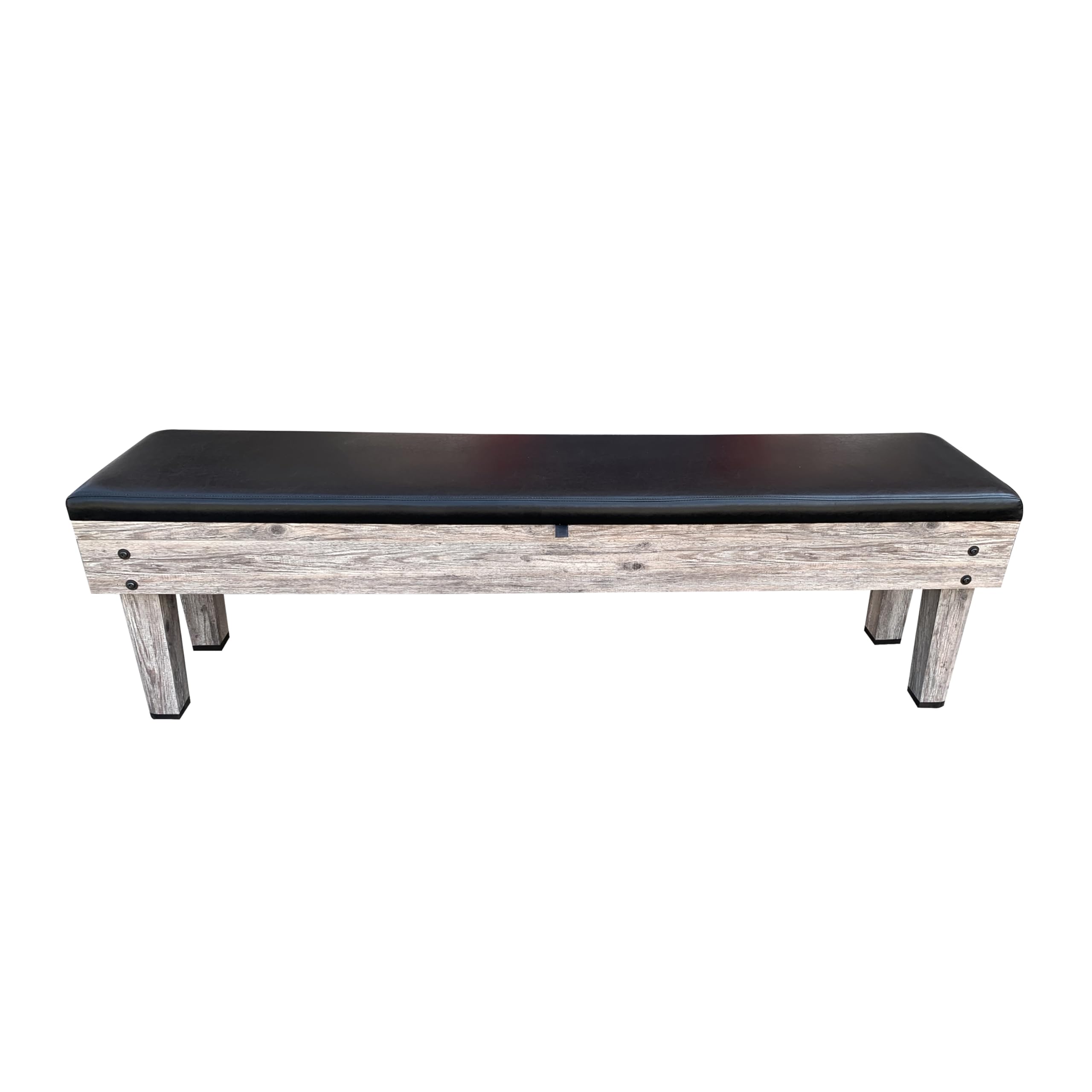 6-Foot Leather Storage Bench with High-Density Foam