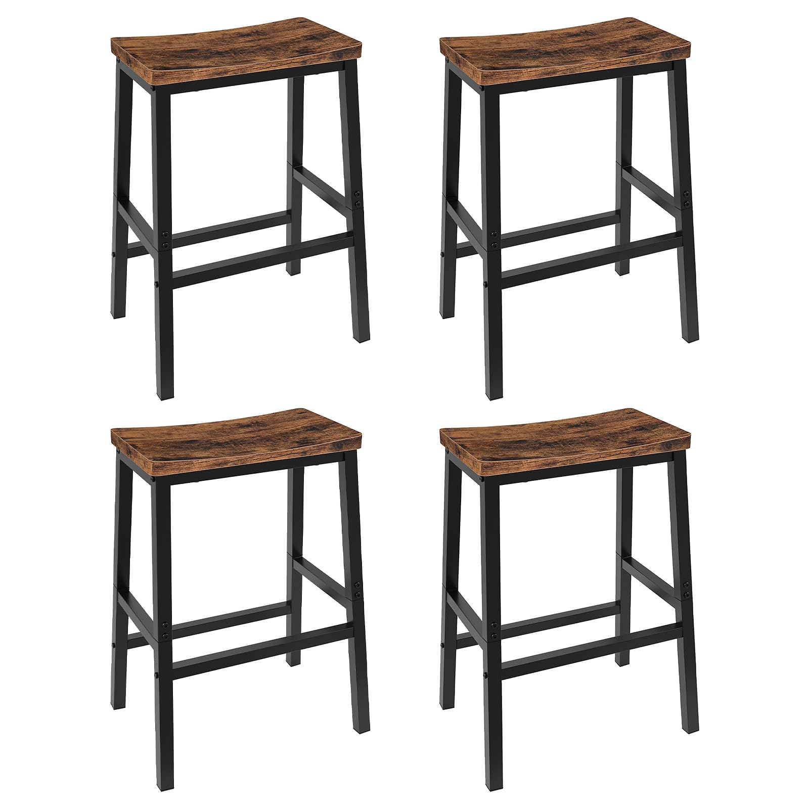 Industrial Bar Stools Set of 4