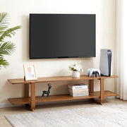 Bamboo TV Stand with Open Storage