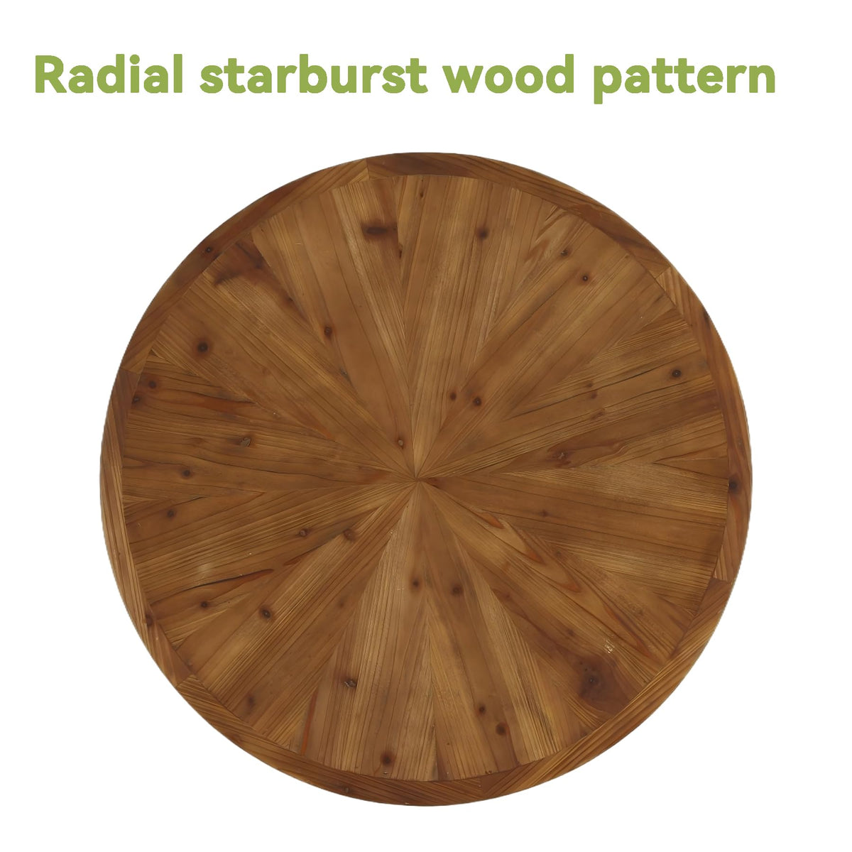 Round Solid Wood Coffee Table