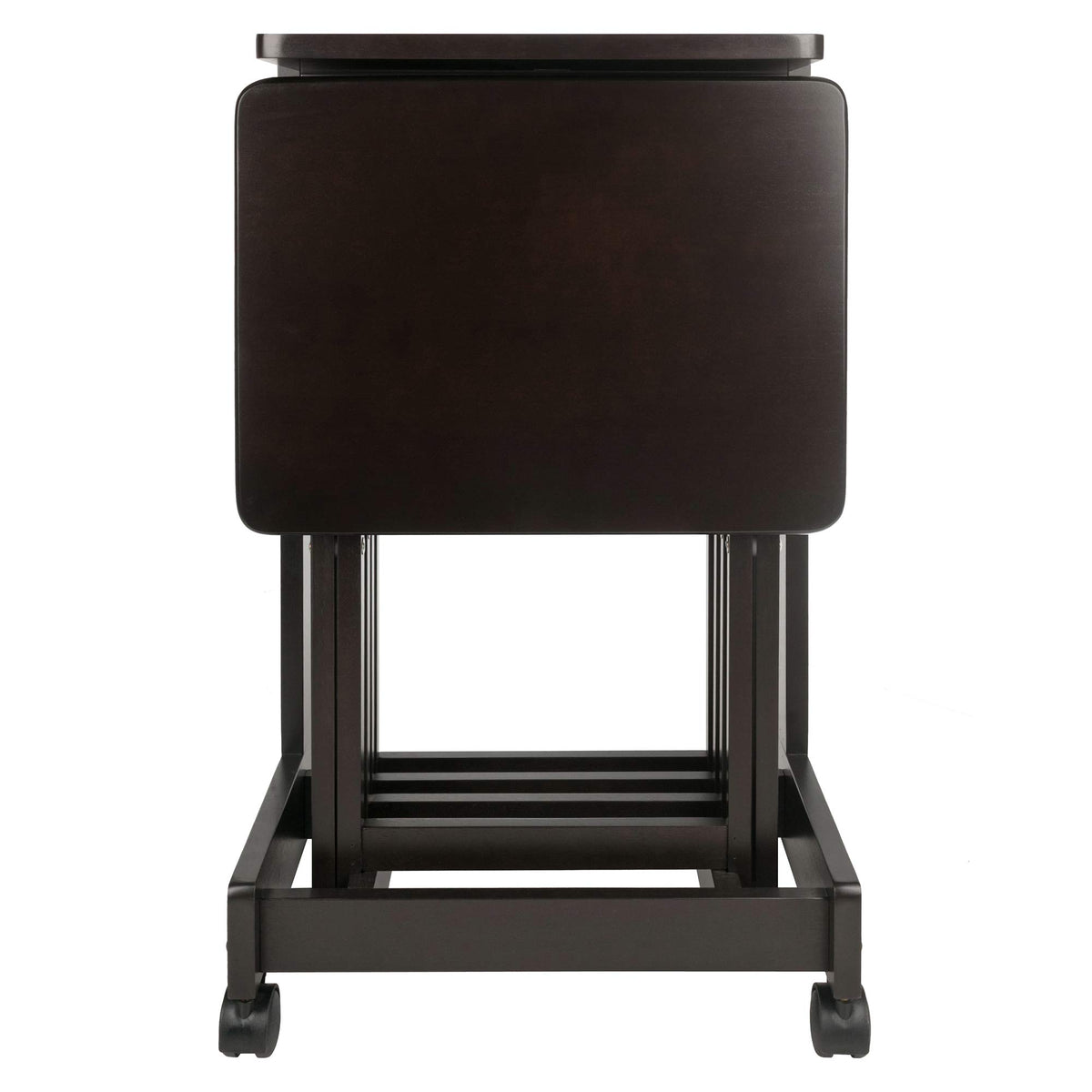 Folding Snack Tables with Rolling Stand