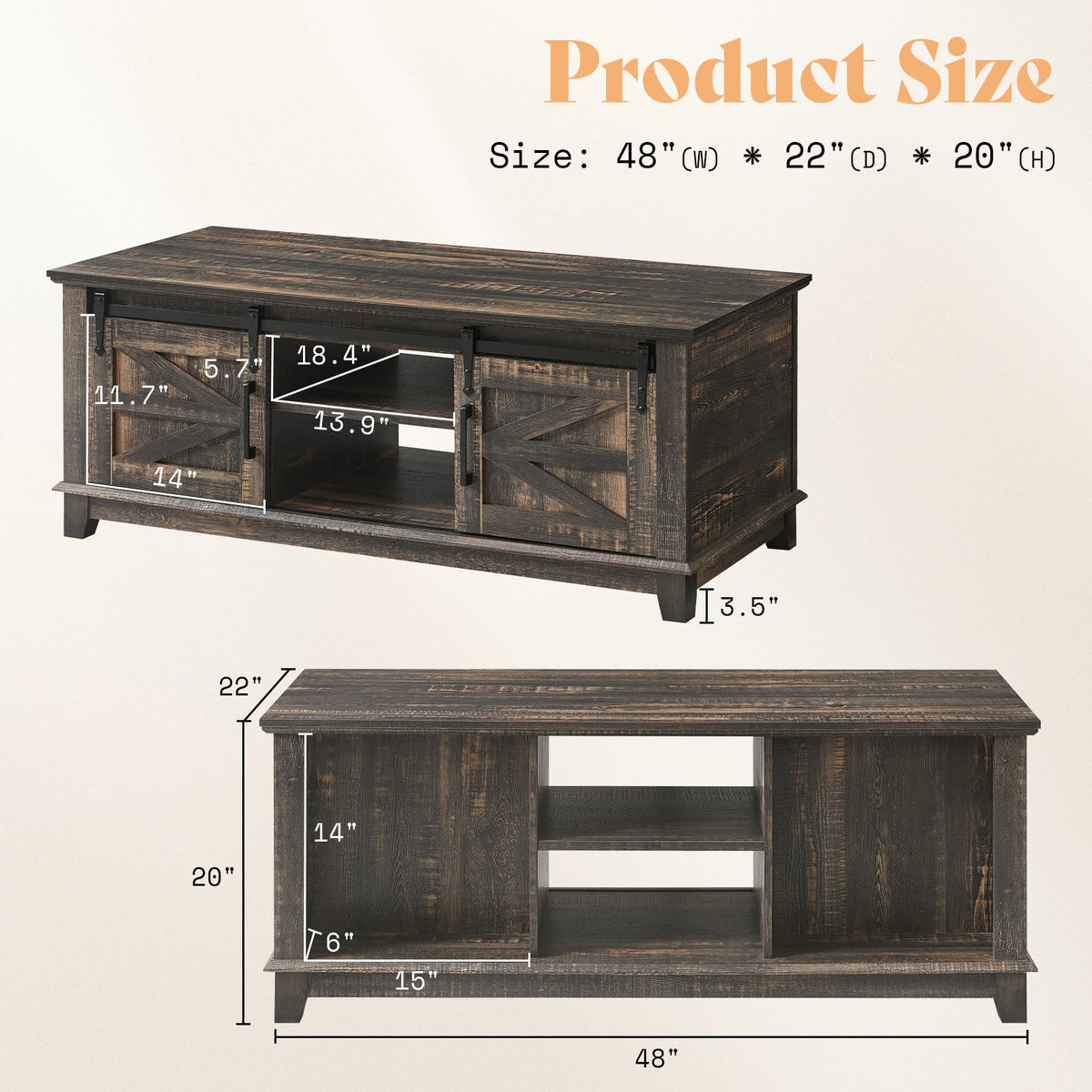 3-Piece Farmhouse Table Set