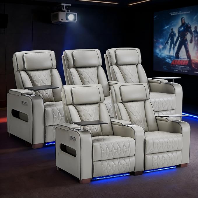 Power Reclining Home Theater Sofa