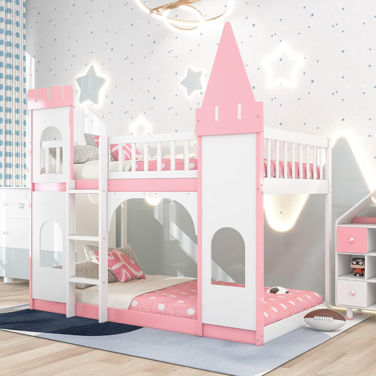 Twin Over Twin Castle Floor Bunk Bed