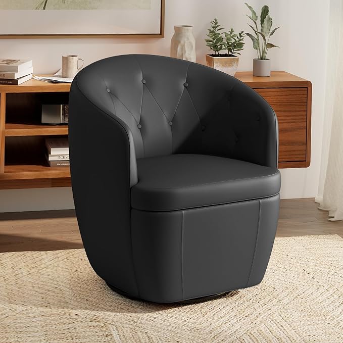 360° Swivel Barrel Accent Chair