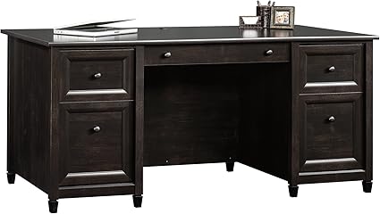 Executive Double-Pedestal Desk with Storage