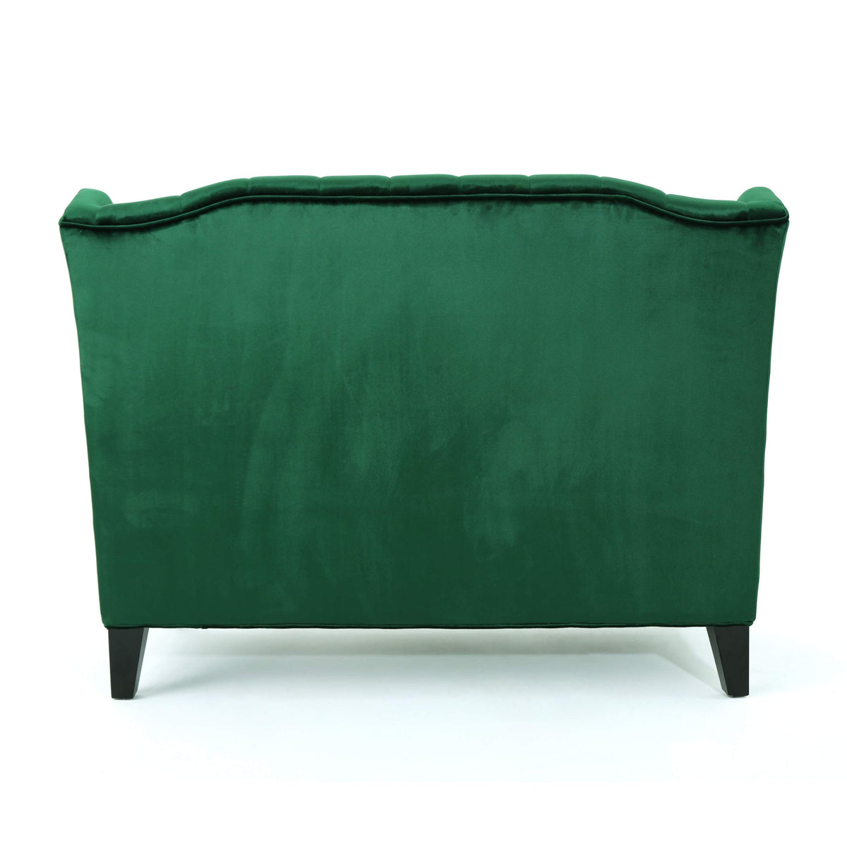 Emerald Velvet Tufted Loveseat