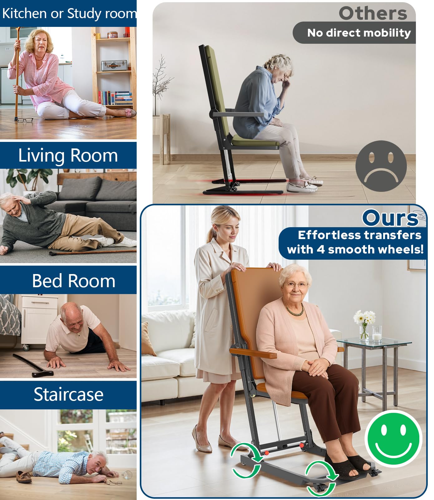 Electric Floor Lift Chair for Elderly