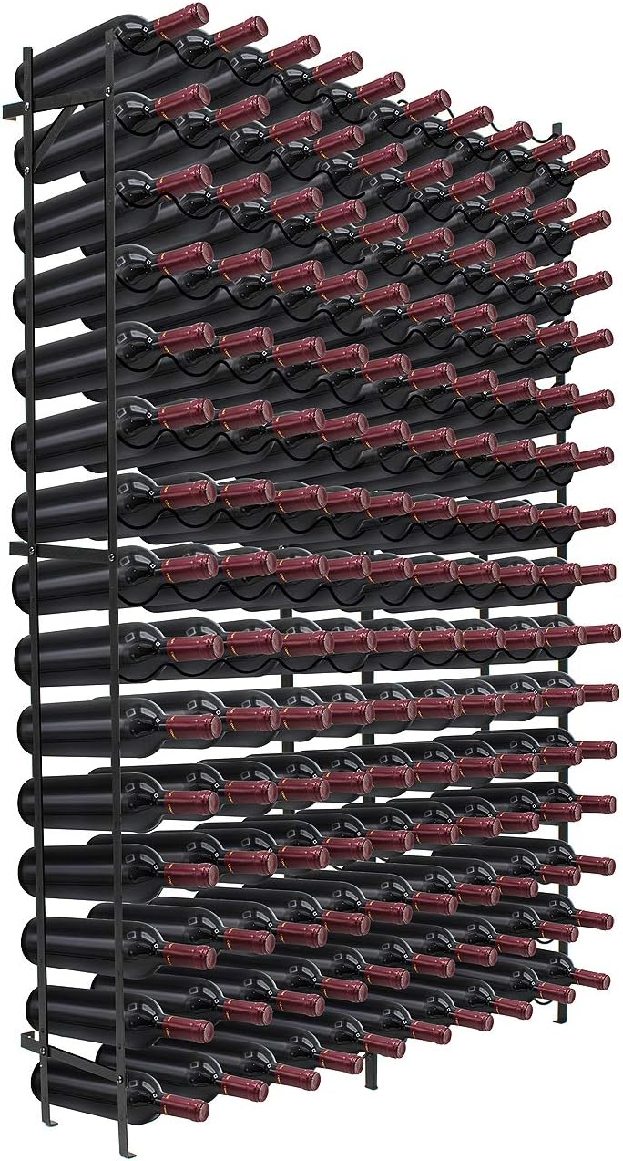 15-Tier Freestanding Wine Rack – 150 Bottle Capacity