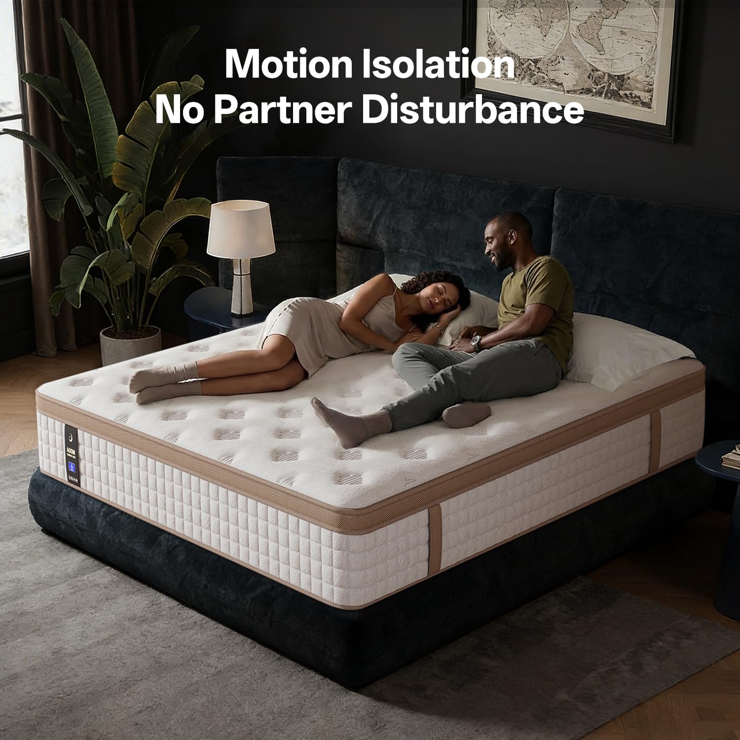 12-Inch Hybrid Queen Mattress – Cooling Gel Memory Foam & Pocket Springs