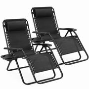 NEWBULIG Zero Gravity Chairs Set of 2, Folding Lounge Recliner Chair