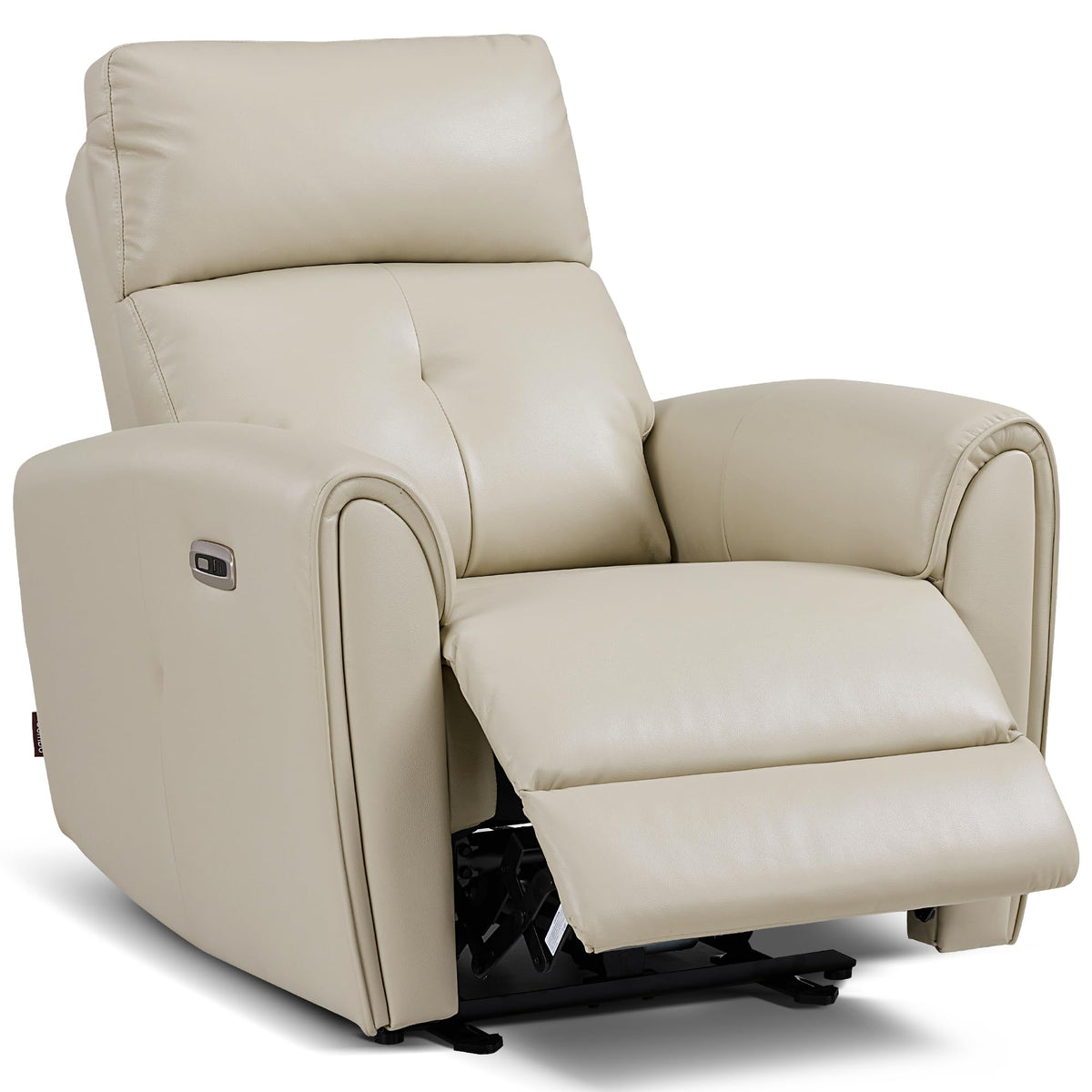 MCombo Small Zero Wall Hugger Power Recliner for Small Space, Leather PR699