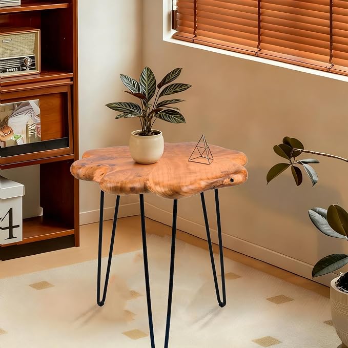 Live Edge Cedar Side Table